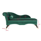 Chaise longue Mid-Century Modern con cuscino, 1 posto – Grigio / Blu scuro / Marrone chiaro / Blu ardesia / Smeraldo
