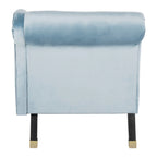 Chaise longue Mid-Century Modern con cuscino, 1 posto – Grigio / Blu scuro / Marrone chiaro / Blu ardesia / Smeraldo