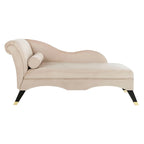 Chaise longue Mid-Century Modern con cuscino, 1 posto – Grigio / Blu scuro / Marrone chiaro / Blu ardesia / Smeraldo