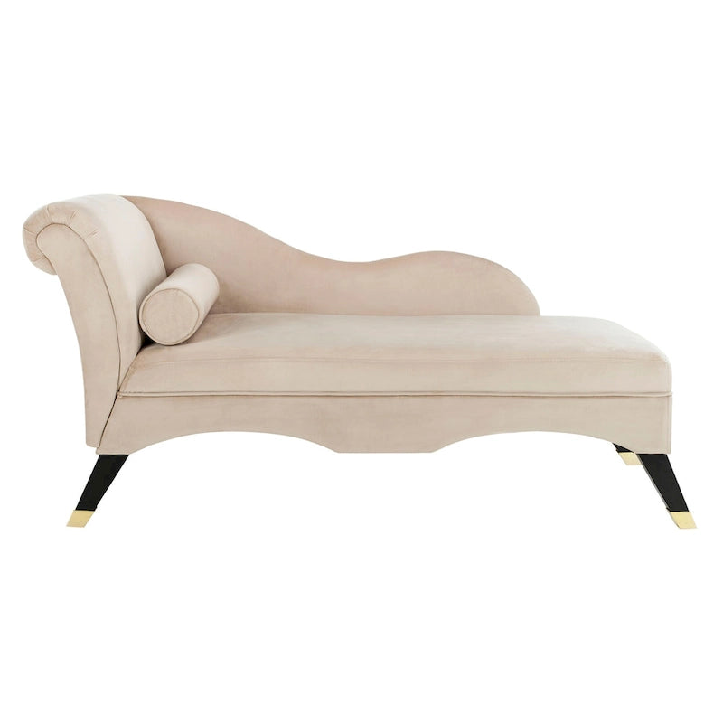 Chaise longue Mid-Century Modern con cuscino, 1 posto – Grigio / Blu scuro / Marrone chiaro / Blu ardesia / Smeraldo