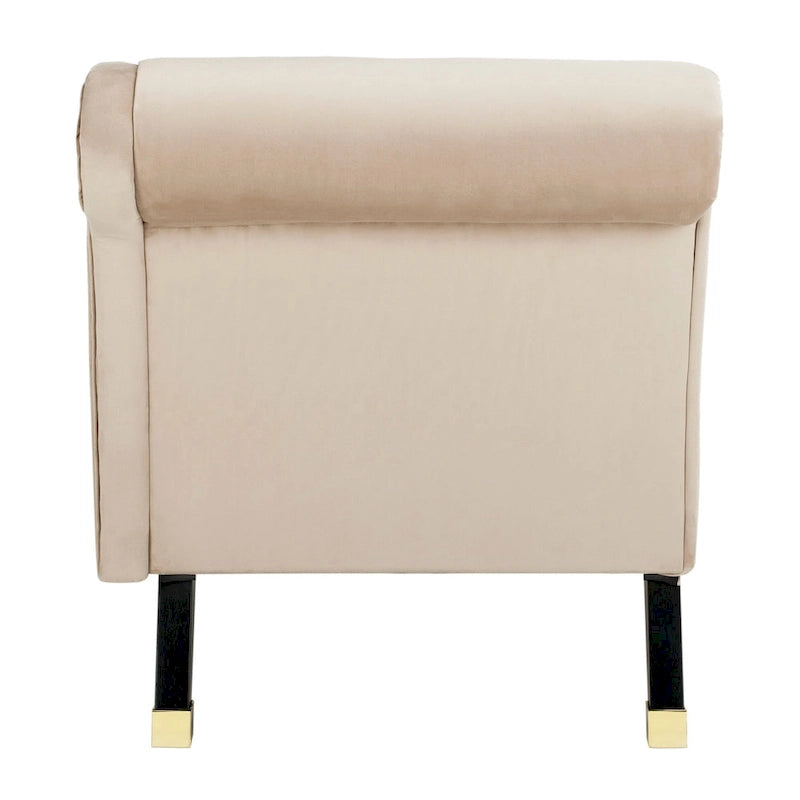 Chaise longue Mid-Century Modern con cuscino, 1 posto – Grigio / Blu scuro / Marrone chiaro / Blu ardesia / Smeraldo