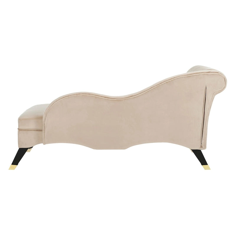 Chaise longue Mid-Century Modern con cuscino, 1 posto – Grigio / Blu scuro / Marrone chiaro / Blu ardesia / Smeraldo