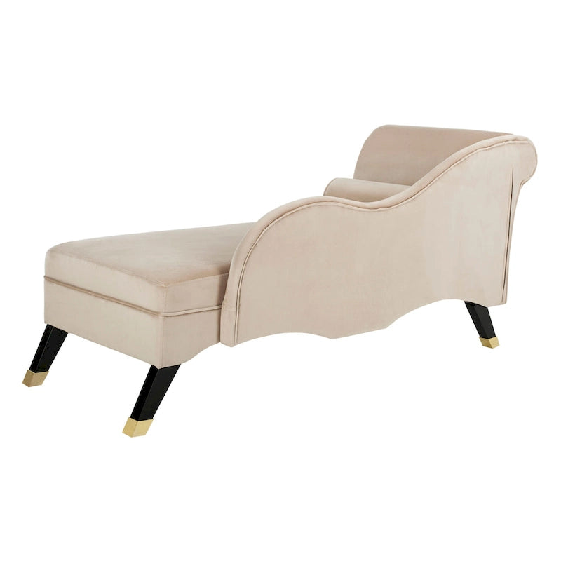 Chaise longue Mid-Century Modern con cuscino, 1 posto – Grigio / Blu scuro / Marrone chiaro / Blu ardesia / Smeraldo