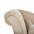 Chaise longue Mid-Century Modern con cuscino, 1 posto – Grigio / Blu scuro / Marrone chiaro / Blu ardesia / Smeraldo