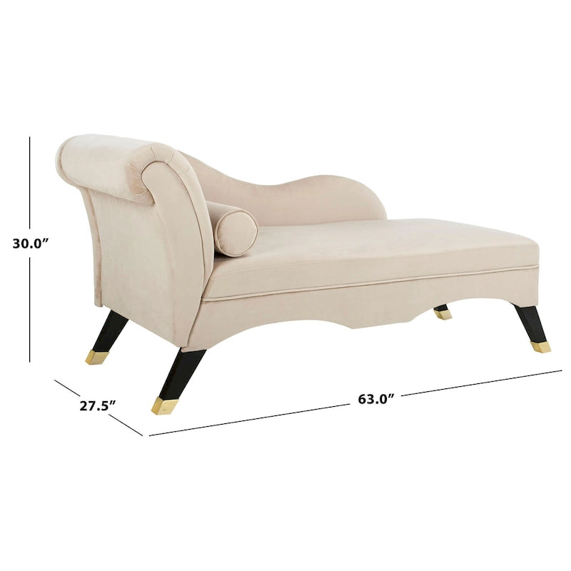 Chaise longue Mid-Century Modern con cuscino, 1 posto – Grigio / Blu scuro / Marrone chiaro / Blu ardesia / Smeraldo