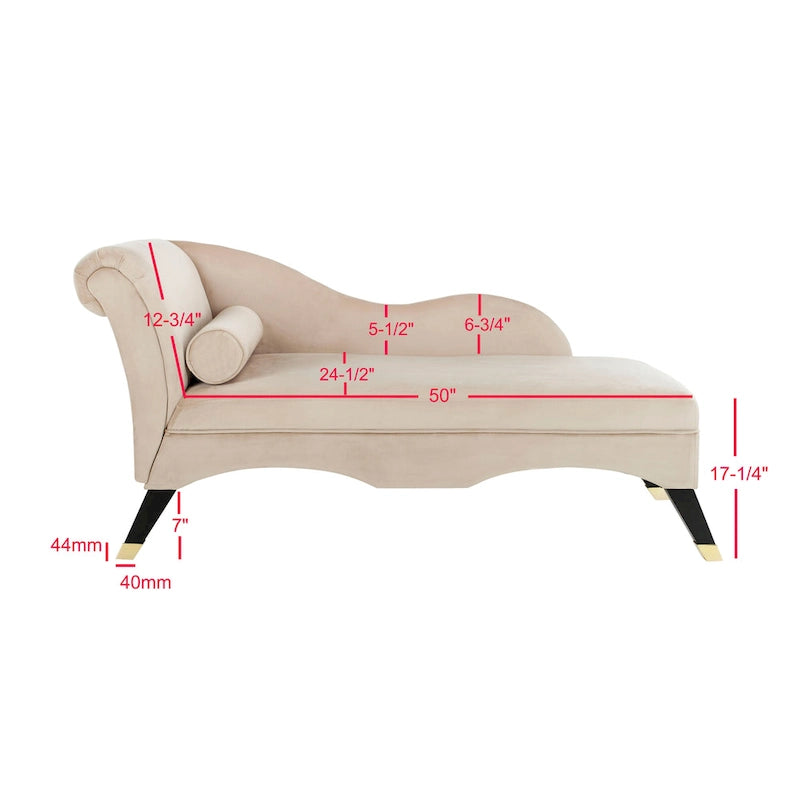 Chaise longue Mid-Century Modern con cuscino, 1 posto – Grigio / Blu scuro / Marrone chiaro / Blu ardesia / Smeraldo