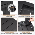 Tavolo da pranzo Crestlive Products in alluminio moderno allungabile per esterni