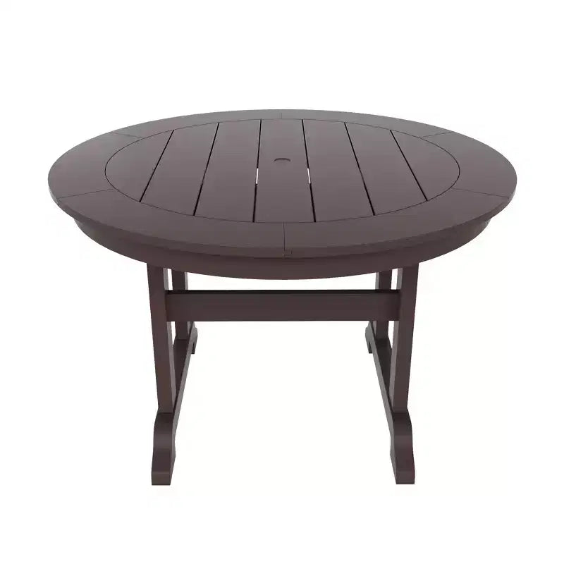 WestinTrends Set da pranzo da esterno con tavolo rotondo e sedie moderne, 5 pezzi