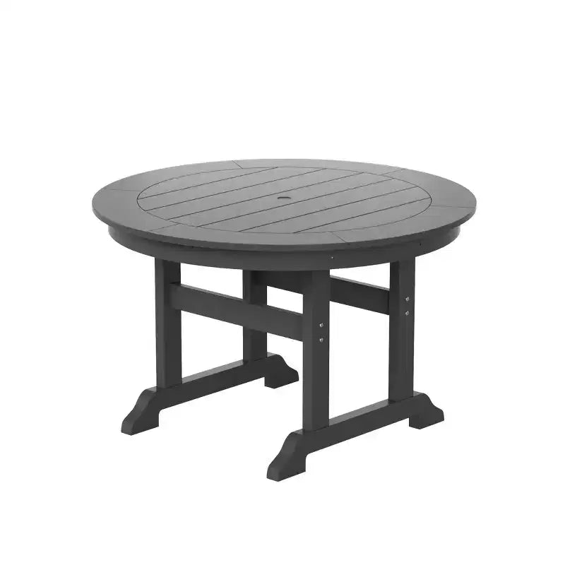 WestinTrends Set da pranzo da esterno con tavolo rotondo e sedie moderne, 5 pezzi