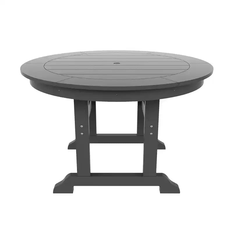 WestinTrends Set da pranzo da esterno con tavolo rotondo e sedie moderne, 5 pezzi