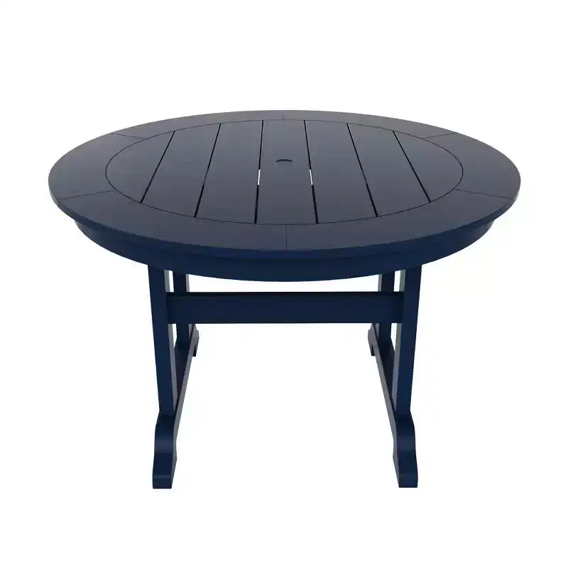 WestinTrends Set da pranzo da esterno con tavolo rotondo e sedie moderne, 5 pezzi