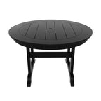 WestinTrends Set da pranzo da esterno con tavolo rotondo e sedie moderne, 5 pezzi
