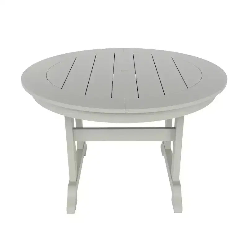 WestinTrends Set da pranzo da esterno con tavolo rotondo e sedie moderne, 5 pezzi