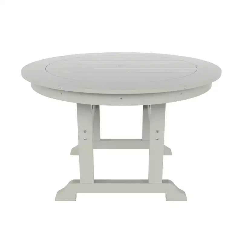WestinTrends Set da pranzo da esterno con tavolo rotondo e sedie moderne, 5 pezzi