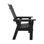 WestinTrends Set da pranzo da esterno con tavolo rotondo e sedie moderne, 5 pezzi