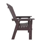 WestinTrends Set da 5 Pezzi con Tavolo Quadrato da Pranzo e Poltrone da Esterno con Schienale Curvo