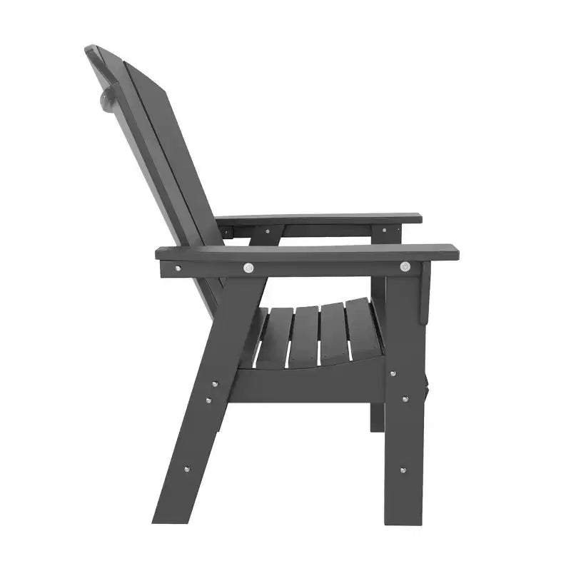 WestinTrends Set da 5 Pezzi con Tavolo Quadrato da Pranzo e Poltrone da Esterno con Schienale Curvo