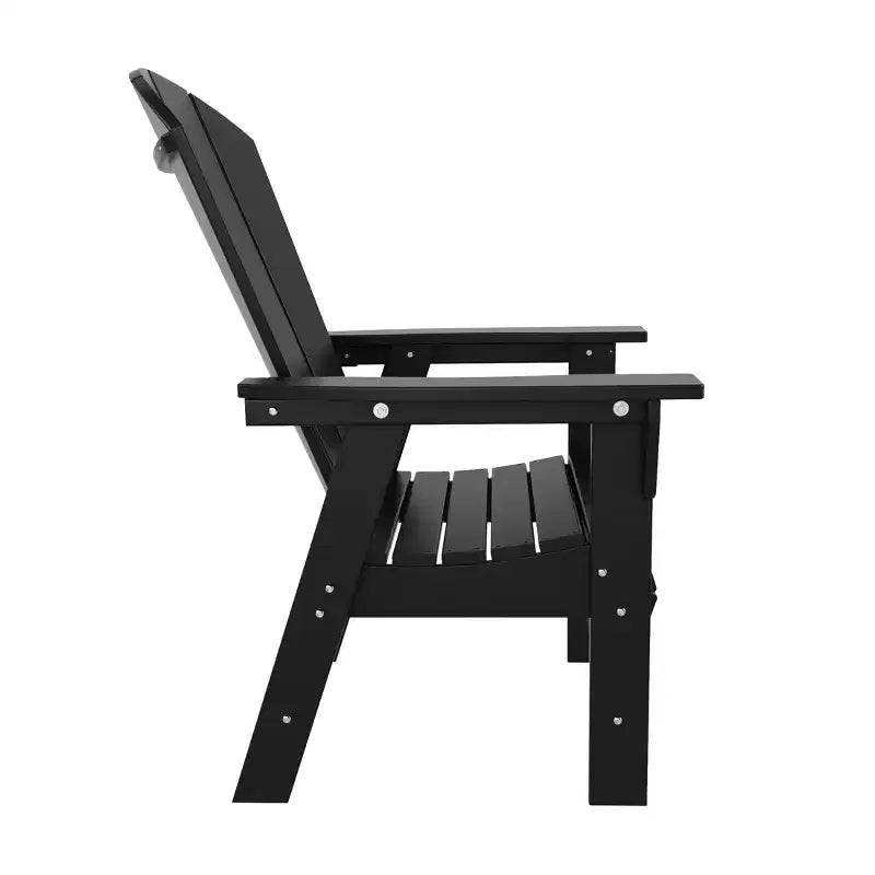 WestinTrends Set da 5 Pezzi con Tavolo Quadrato da Pranzo e Poltrone da Esterno con Schienale Curvo
