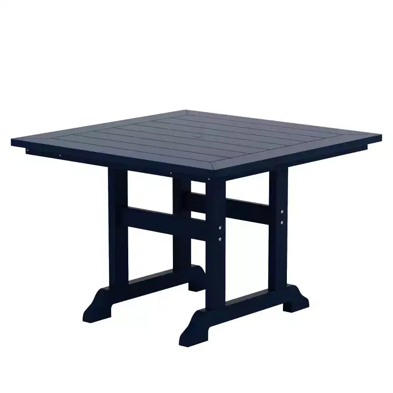 WestinTrends Set da 5 Pezzi con Tavolo Quadrato da Pranzo e Poltrone da Esterno con Schienale Curvo