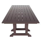WestinTrends Set da pranzo da esterno a 6 pezzi con tavolo e panca, sedie con braccioli