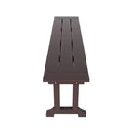 WestinTrends Set da pranzo da esterno a 6 pezzi con tavolo e panca, sedie con braccioli
