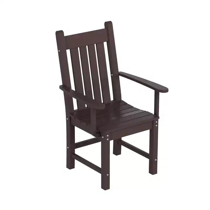WestinTrends Set da pranzo da esterno a 6 pezzi con tavolo e panca, sedie con braccioli