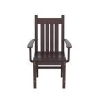 WestinTrends Set da pranzo da esterno a 6 pezzi con tavolo e panca, sedie con braccioli