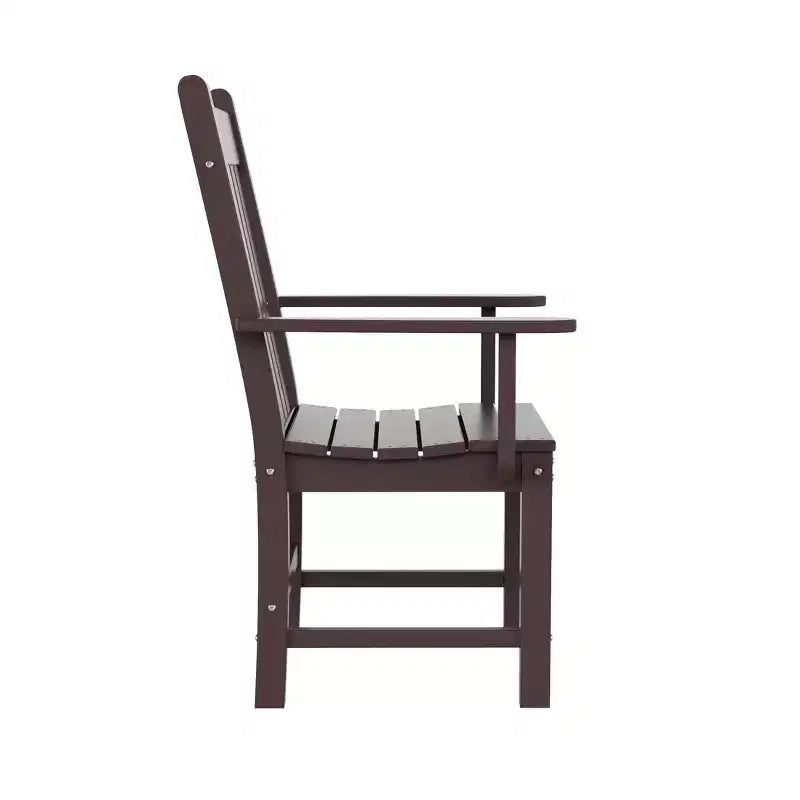 WestinTrends Set da pranzo da esterno a 6 pezzi con tavolo e panca, sedie con braccioli