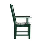 WestinTrends Set da pranzo da esterno a 6 pezzi con tavolo e panca, sedie con braccioli