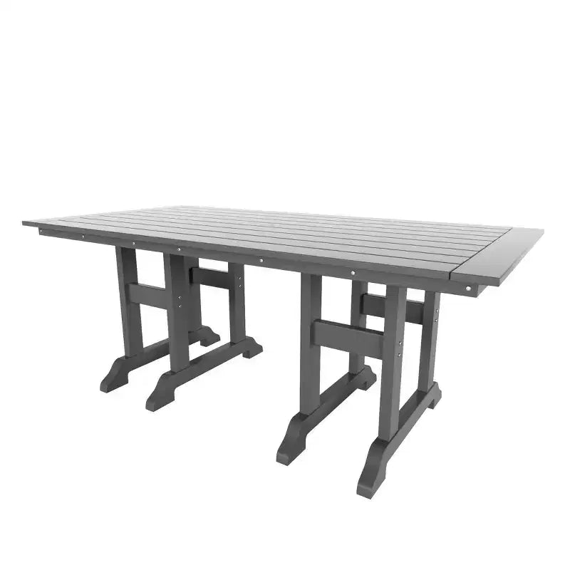 WestinTrends Set da pranzo da esterno a 6 pezzi con tavolo e panca, sedie con braccioli