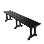WestinTrends Set da pranzo da esterno a 6 pezzi con tavolo e panca, sedie con braccioli