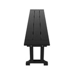 WestinTrends Set da pranzo da esterno a 6 pezzi con tavolo e panca, sedie con braccioli