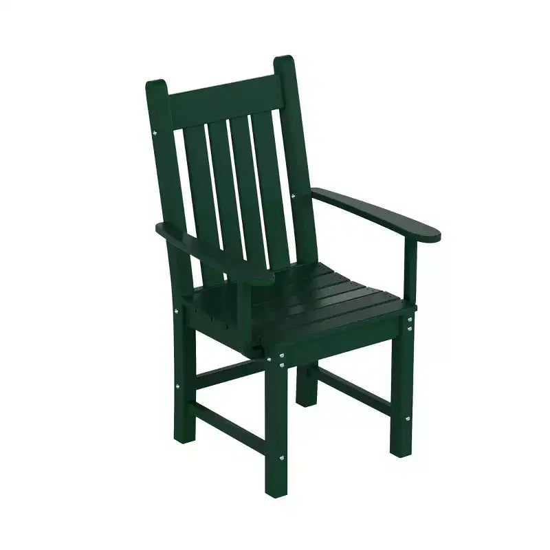 WestinTrends Malibu Set da Pranzo per Esterni da 7 Pezzi, Tavolo da Pranzo per Esterni con Sedie da Pranzo, Verde Scuro