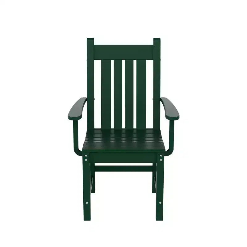 WestinTrends Malibu Set da Pranzo per Esterni da 7 Pezzi, Tavolo da Pranzo per Esterni con Sedie da Pranzo, Verde Scuro