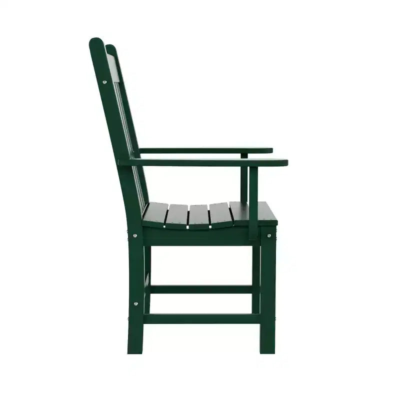 WestinTrends Malibu Set da Pranzo per Esterni da 7 Pezzi, Tavolo da Pranzo per Esterni con Sedie da Pranzo, Verde Scuro