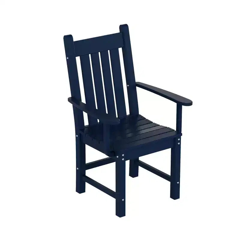 WestinTrends Malibu Set da Pranzo per Esterni da 7 Pezzi Tavolo da Pranzo per Esterni con Sedie da Pranzo, Blu Navy