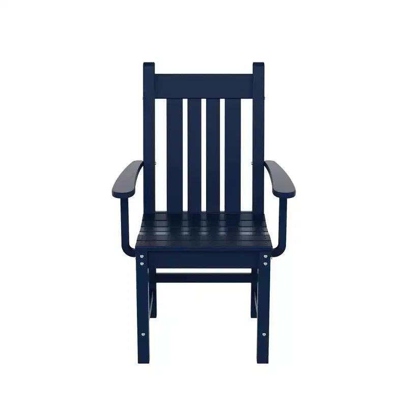 WestinTrends Malibu Set da Pranzo per Esterni da 7 Pezzi Tavolo da Pranzo per Esterni con Sedie da Pranzo, Blu Navy