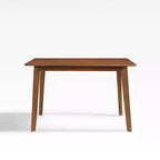 WestinTrends 47 Mid Century Modern Solid Wood Dining Room Table, Walnut