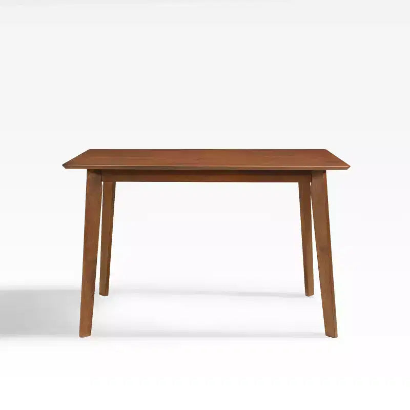 WestinTrends 47 Mid Century Modern Solid Wood Dining Room Table, Walnut