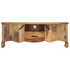 Mobile TV Marrone in Legno Massello – 2 Ante, 1 Cassetto, 1 Ripiano