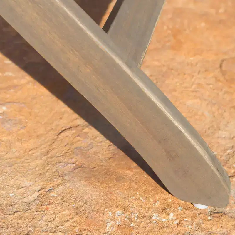Tavolo da pranzo pieghevole per esterni in legno di acacia GDFStudio Rabion, grigio