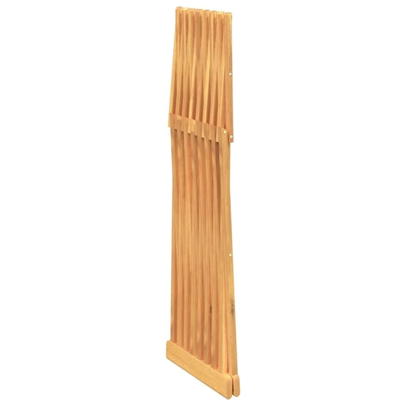 Sgabello pieghevole marrone, Legno massello di Teak, 1 persona