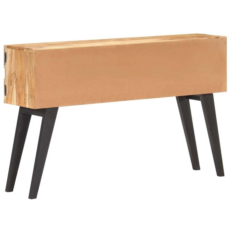 Madia marrone in legno massello di acacia, 2 ante