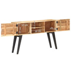 Madia marrone in legno massello di acacia, 2 ante