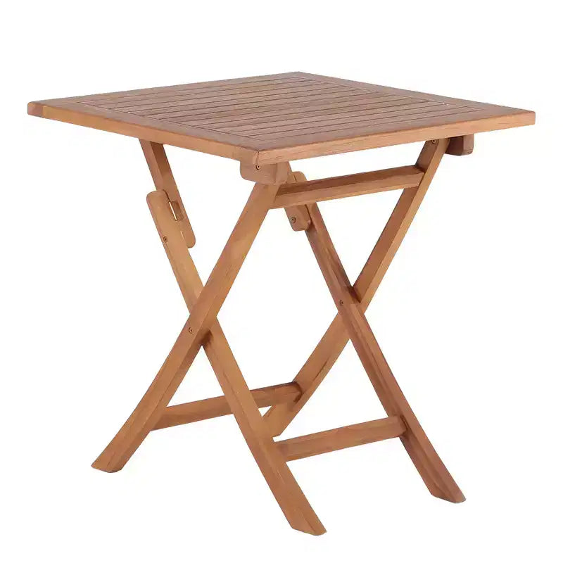 Tavolo da patio pieghevole in teak naturale Nordic Teak 28 per 2 persone - Beige