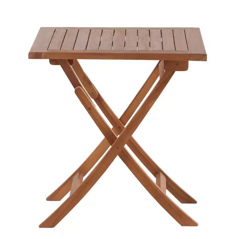 Tavolo da patio pieghevole in teak naturale Nordic Teak 28 per 2 persone - Beige