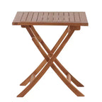 Tavolo da patio pieghevole in teak naturale Nordic Teak 28 per 2 persone - Beige