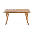 GDFStudio Baia Outdoor Acacia Wood Rectangular Dining Table, Teak