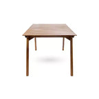 GDFStudio Darrow - Tavolo da pranzo rustico da esterno in legno di acacia, color teak
