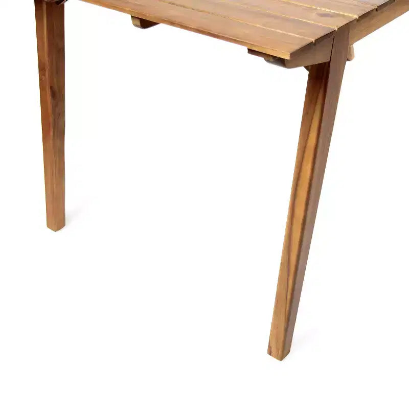 GDFStudio Darrow - Tavolo da pranzo rustico da esterno in legno di acacia, color teak